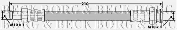 Задний тормозной шланг BBH6131 Borg&beck