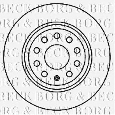 BBD5167 Borg&beck disco do freio traseiro