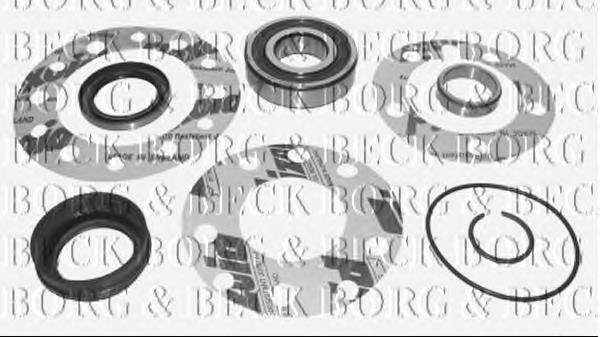 BWK836 Borg&beck rolamento de cubo traseiro