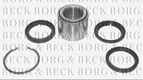BWK817 Borg&beck rolamento de cubo traseiro