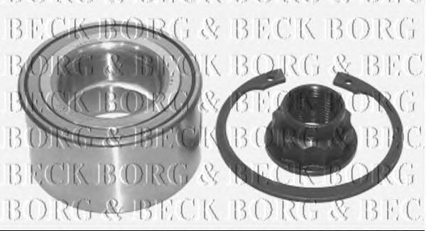 BWK833 Borg&beck rolamento de cubo dianteiro