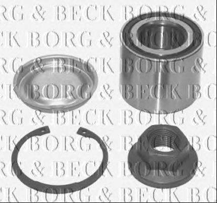 BWK884 Borg&beck rolamento de cubo traseiro