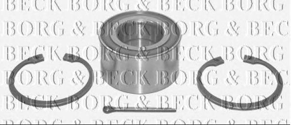 BWK883 Borg&beck rolamento de cubo dianteiro