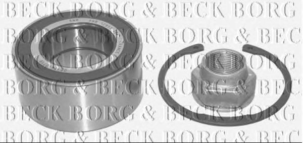 BWK738 Borg&beck rolamento de cubo dianteiro