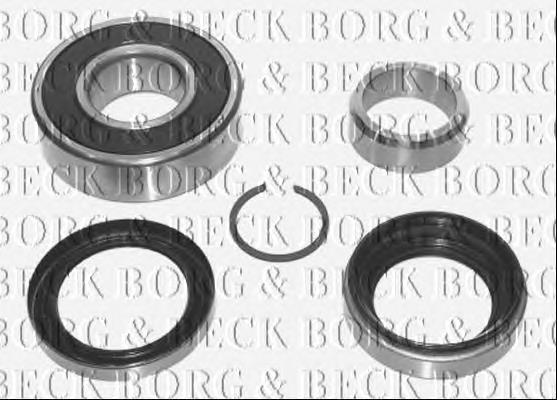 Rolamento de cubo traseiro BWK762 Borg&beck