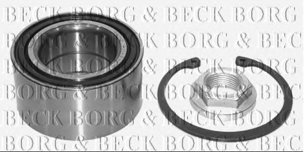 BWK734 Borg&beck rolamento de cubo traseiro