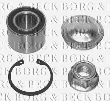BWK795 Borg&beck rolamento de cubo traseiro