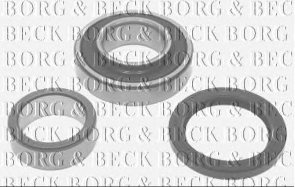 BWK945 Borg&beck rolamento de cubo traseiro