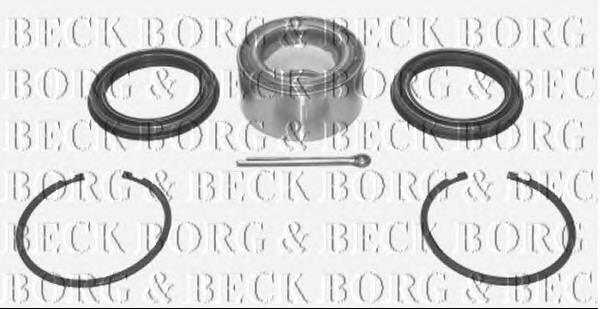 Rolamento de cubo dianteiro BWK351 Borg&beck