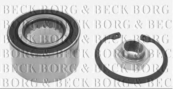 BWK384 Borg&beck rolamento de cubo dianteiro