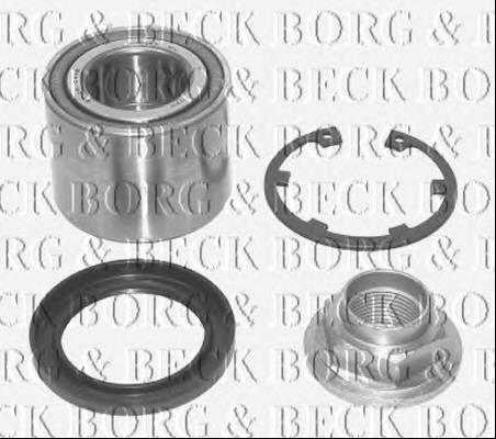 BWK395 Borg&beck rolamento de cubo traseiro