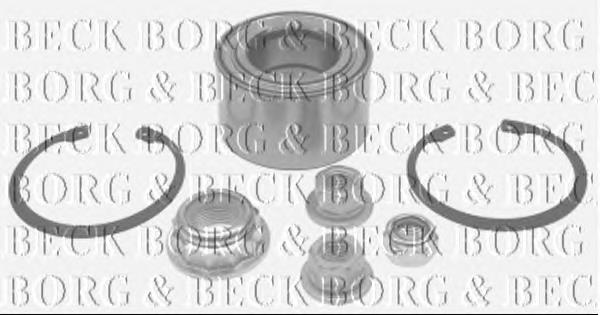 BWK697 Borg&beck подшипник ступицы передней