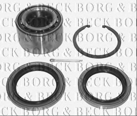 BWK691 Borg&beck rolamento de cubo traseiro