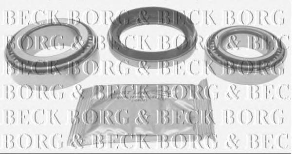 BWK607 Borg&beck rolamento de cubo dianteiro