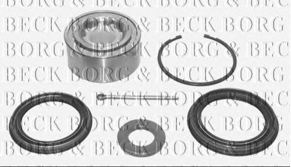 BWK596 Borg&beck rolamento de cubo dianteiro