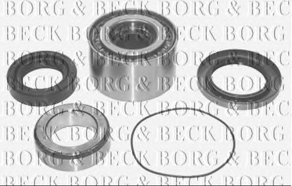 BWK583 Borg&beck rolamento de cubo traseiro