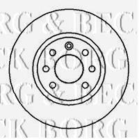BBD4010 Borg&beck disco do freio dianteiro