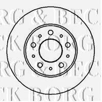 BBD4023 Borg&beck disco do freio dianteiro