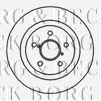 BBD4137 Borg&beck disco do freio dianteiro