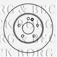 Передние тормозные диски BBD4140 Borg&beck