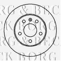 BBD5399 Borg&beck disco do freio traseiro