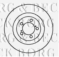 Передние тормозные диски BBD4119 Borg&beck