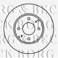 BBD4132 Borg&beck disco do freio dianteiro