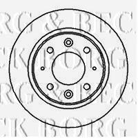 BBD4190 Borg&beck disco do freio traseiro