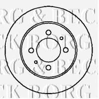 BBD4200 Borg&beck disco do freio traseiro