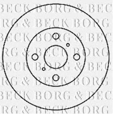 BBD4167 Borg&beck disco do freio dianteiro