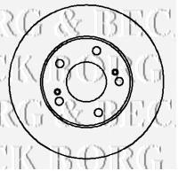 BBD4162 Borg&beck disco do freio dianteiro