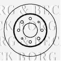 BBD4159 Borg&beck disco do freio dianteiro