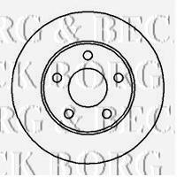 Передние тормозные диски BBD4178 Borg&beck