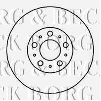 Передние тормозные диски BBD4179 Borg&beck