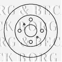 Передние тормозные диски BBD4172 Borg&beck