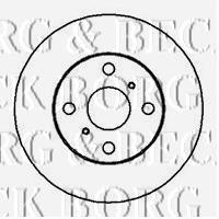 Передние тормозные диски BBD4053 Borg&beck