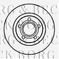 Передние тормозные диски BBD4066 Borg&beck