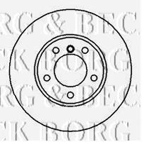 BBD4067 Borg&beck disco do freio dianteiro