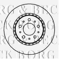 BBD4038 Borg&beck disco do freio dianteiro