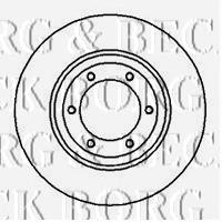 Disco do freio dianteiro BBD4030 Borg&beck