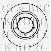 Передние тормозные диски BBD4045 Borg&beck