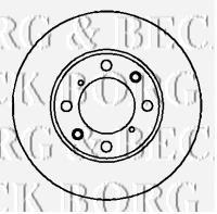 BBD4093 Borg&beck disco do freio traseiro