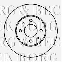 BBD4097 Borg&beck disco do freio dianteiro