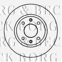 Передние тормозные диски BBD4078 Borg&beck