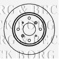 BBD4080 Borg&beck disco do freio traseiro