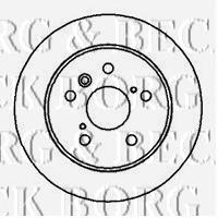BBD4075 Borg&beck disco do freio traseiro