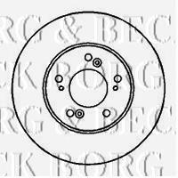 Передние тормозные диски BBD4090 Borg&beck