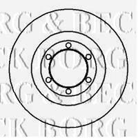 Передние тормозные диски BBD4087 Borg&beck