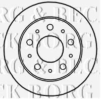 Тормозные диски BBD4668 Borg&beck