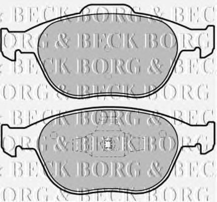 BBP1739 Borg&beck sapatas do freio dianteiras de disco